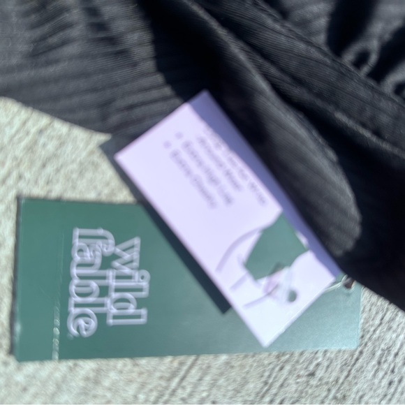 Wild Fable Black Cutout One-Piece Swimsuit NWT - Picture 4 of 6